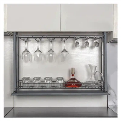 Modern Dolap Akıllı Ev Tasarımı Şarap Dolabı Depolama Rafı