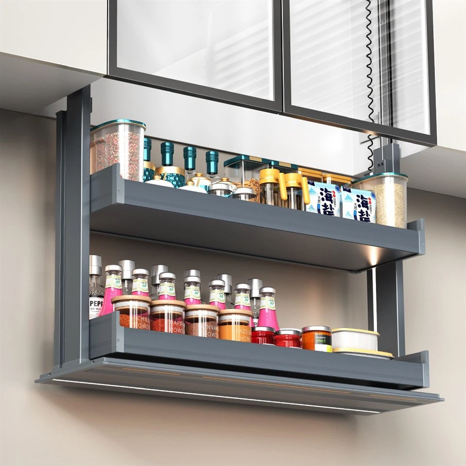 Kitchen double wall cabinet lift (4)